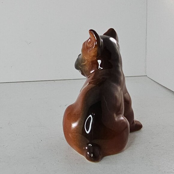 Vintage Goebel West Germany Ceramic Boxer Puppy Figurine Facing Left CH569/B - Picture 5 of 10